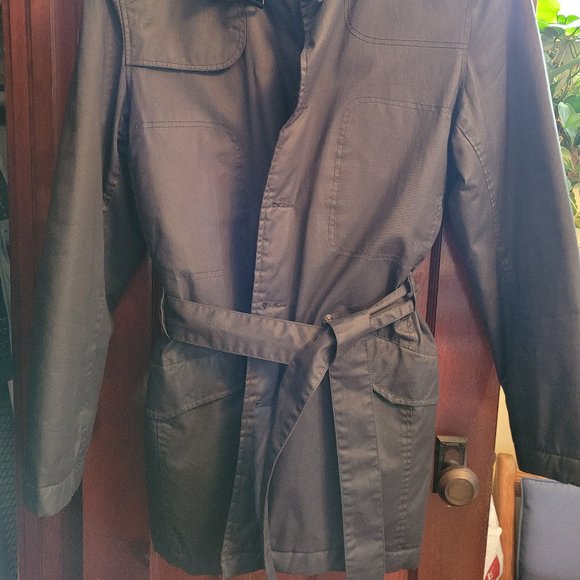 Men's Black Trench - Picture 3 of 7